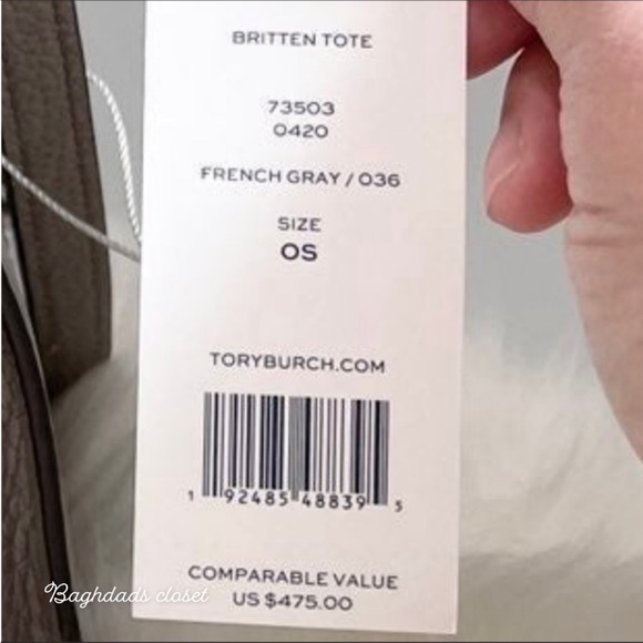 Tory burch britten small slouchy shoulder tote bag - Picture 13 of 14